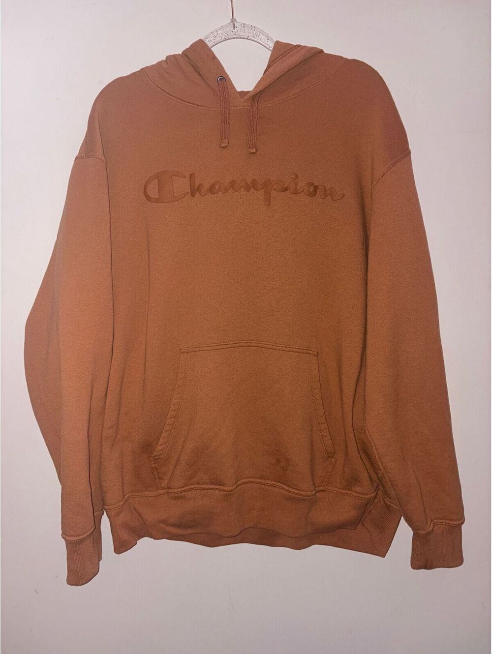 Champion Script Hoodie Caramel Tonal